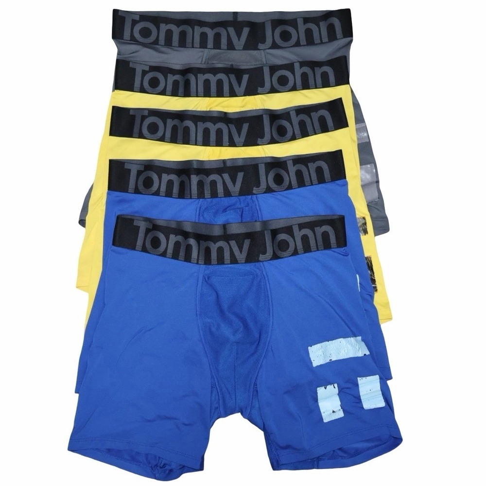(5) Tommy John Men's‎ 360 Sport Hammock Pouch Boxer Briefs. Size Medium